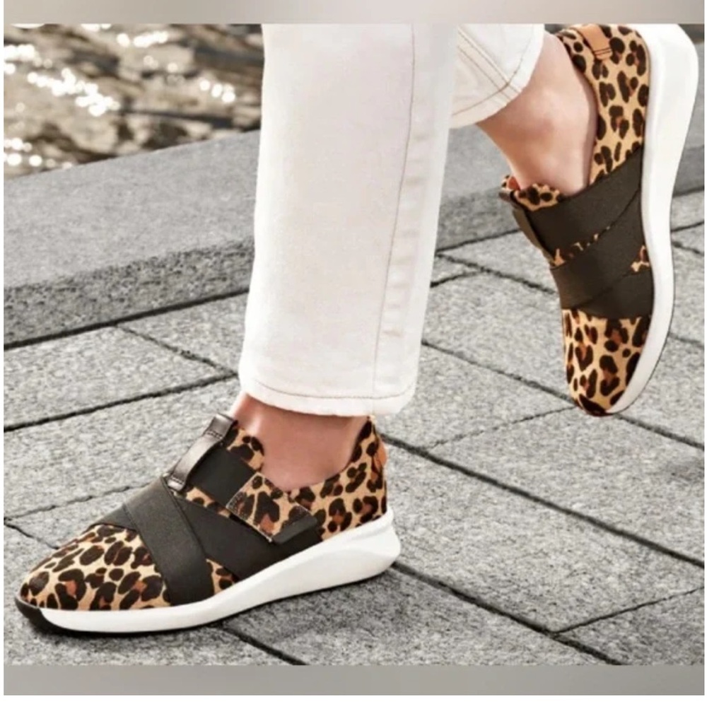 Clark’s Leopard Print Women's Slip-On Sneakers
